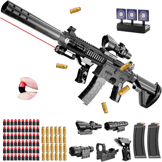 M416 Electric Shell Ejection Gun With Silencer, Scope & other Accessories