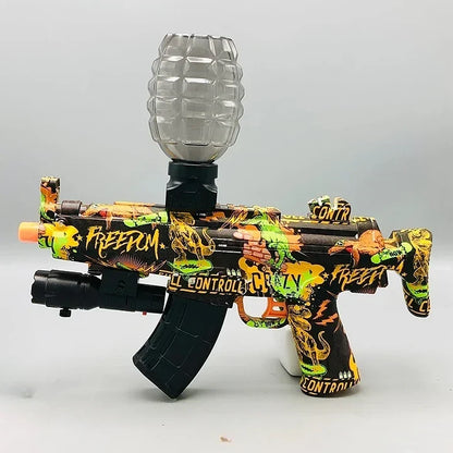 MP5 Camoflauge Water Gel Gun With Silencer & Magazine