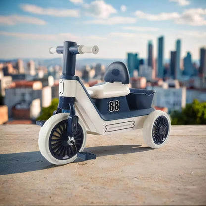 Children Tricycle Push Bike With Basket, With Music and Light BD170