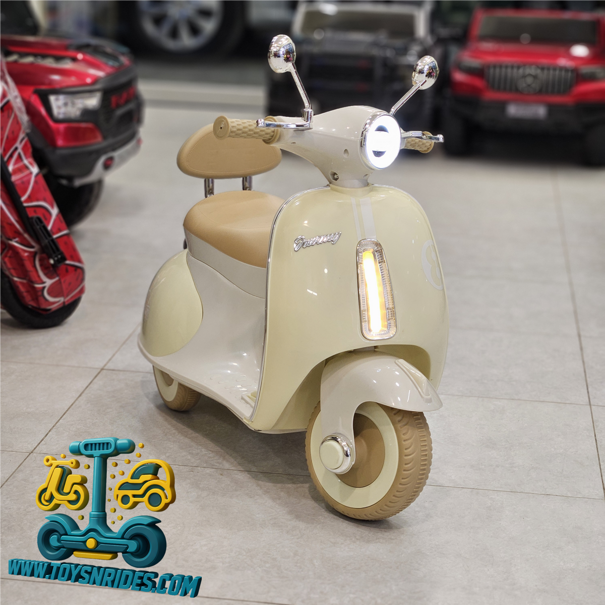 Kids Vespa Scooter Ride-On Bike – Stylish, Fun & Exciting Riding Experience