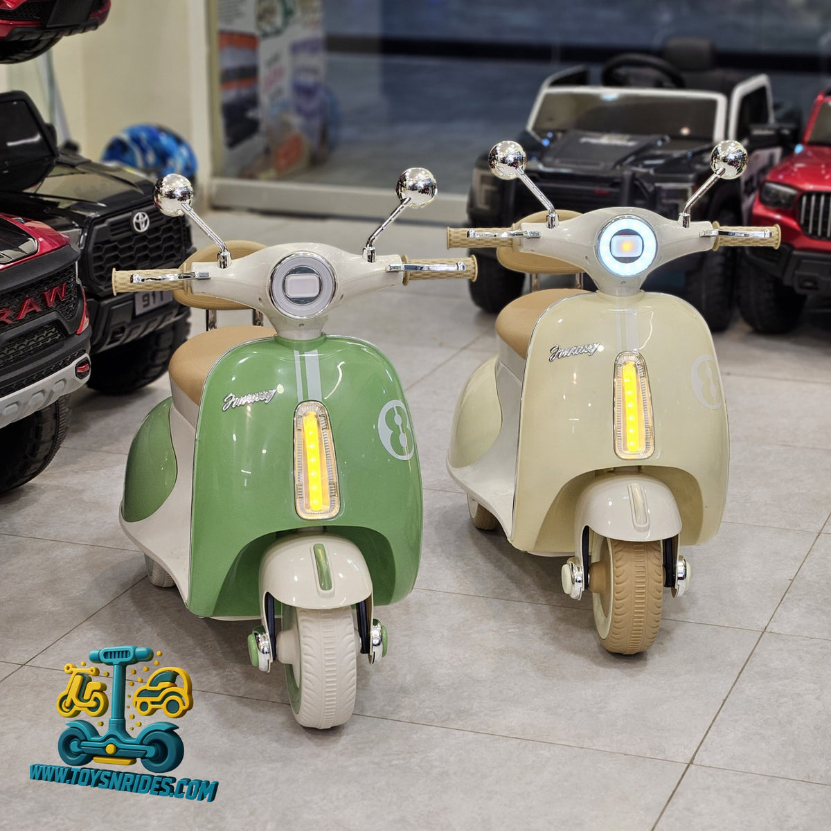 Kids Vespa Scooter Ride-On Bike – Stylish, Fun & Exciting Riding Experience
