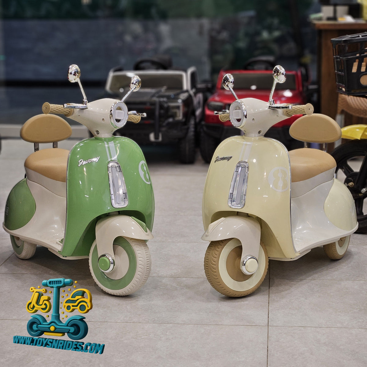 Kids Vespa Scooter Ride-On Bike – Stylish, Fun & Exciting Riding Experience